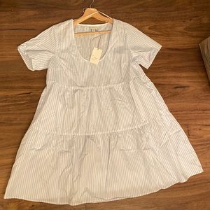 NWT Target Blue/White tiered dress